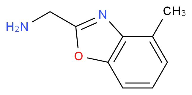 (4-methyl-1,3-benzoxazol-2-yl)methanamine_分子结构_CAS_1177323-15-7