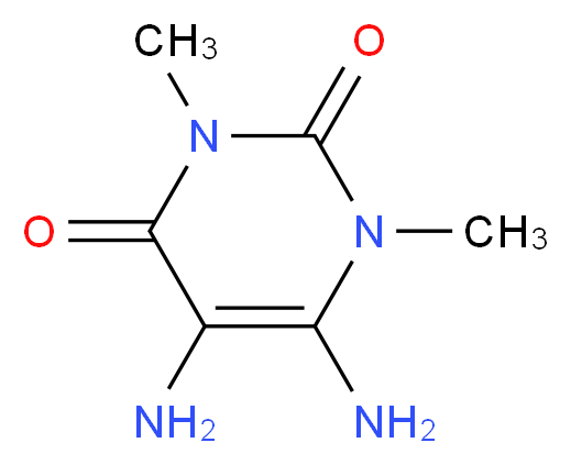 5,6-diamino-1,3-dimethylpyrimidine-2,4(1H,3H)-dione_分子结构_CAS_5440-00-6)