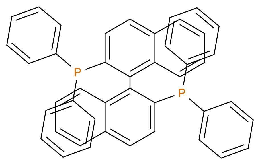 {1-[2-(diphenylphosphanyl)naphthalen-1-yl]naphthalen-2-yl}diphenylphosphane_分子结构_CAS_98327-87-8