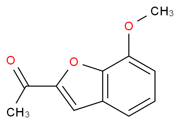 2-乙酰基-7-甲氧基苯并呋喃_分子结构_CAS_43071-52-9)
