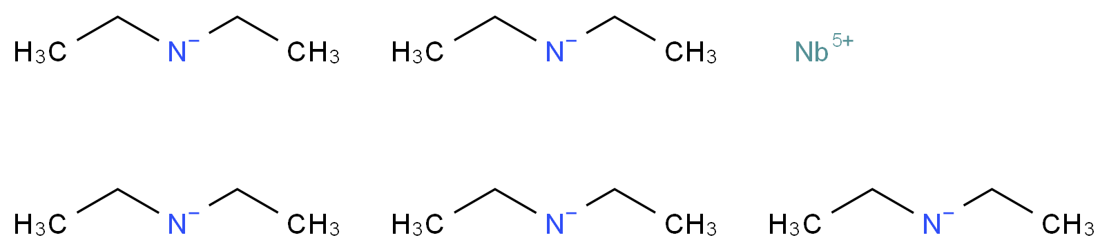 五(二乙基胺)铌(V)_分子结构_CAS_25169-05-5)