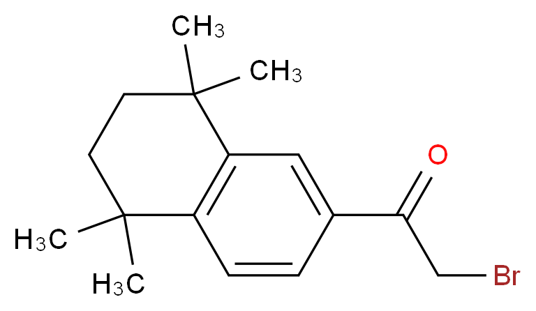 6-(Bromoacetyl)-1,2,3,4-tetrahydro-1,1,4,4-tetramethylnaphthalene_分子结构_CAS_132392-28-0)