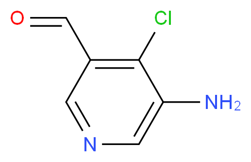 5-amino-4-chloronicotinaldehyde_分子结构_CAS_1060804-24-1)