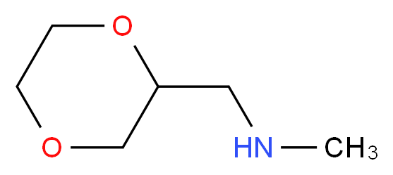 (1,4-dioxan-2-ylmethyl)methylamine_分子结构_CAS_264254-04-8)