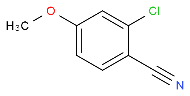 2-Chloro-4-methoxybenzonitrile_分子结构_CAS_127666-99-3)