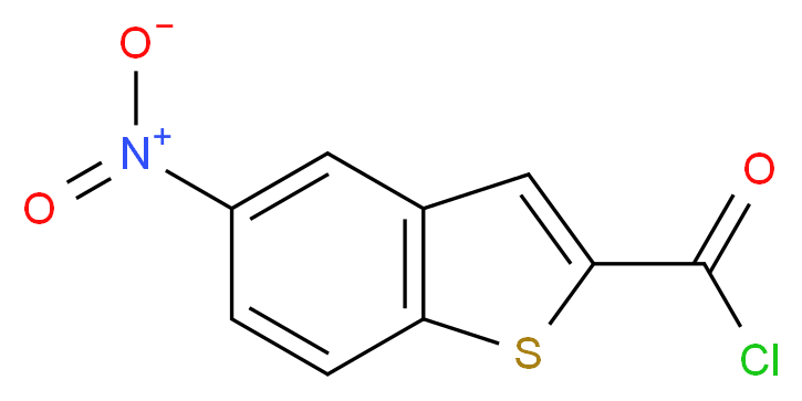 5-nitro-1-benzothiophene-2-carbonyl chloride_分子结构_CAS_86010-32-4)