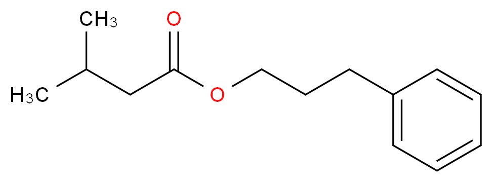 3-phenylpropyl 3-methylbutanoate_分子结构_CAS_5452-07-3