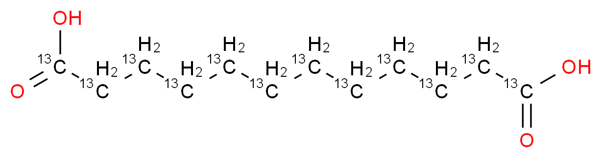 (1,2,3,4,5,6,7,8,9,10,11,12-<sup>1</sup><sup>3</sup>C<sub>1</sub><sub>2</sub>)dodecanedioic acid_分子结构_CAS_1173019-20-9