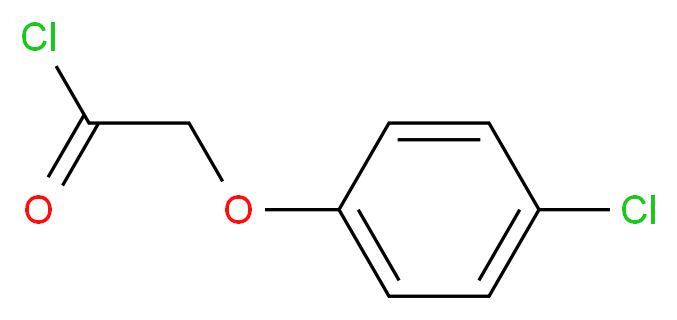 4-氯苯氧基乙酰氯_分子结构_CAS_4122-68-3)