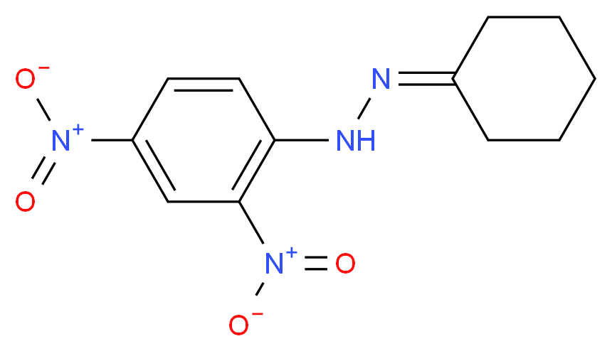 环己酮2,4-二硝基苯基腙_分子结构_CAS_1589-62-4)