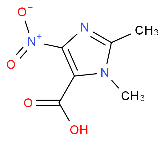 1,2-Dimethyl-4-nitro-1H-imidazole-5-carboxylic acid_分子结构_CAS_54828-06-7)