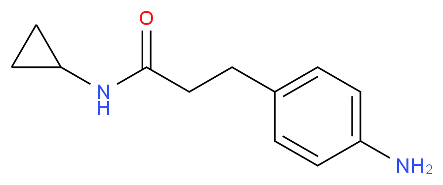 3-(4-aminophenyl)-N-cyclopropylpropanamide_分子结构_CAS_698992-37-9)