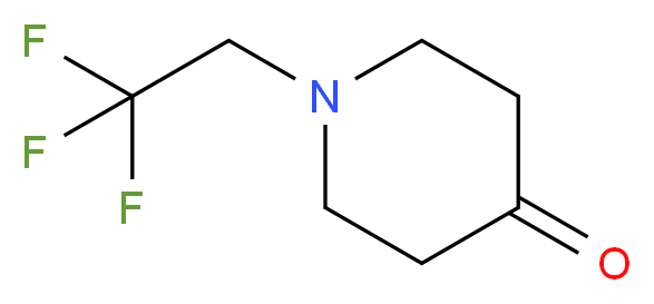 1-(2,2,2-trifluoroethyl)piperidin-4-one_分子结构_CAS_81363-14-6)