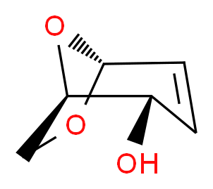 (1R,2S,5R)-6,8-dioxabicyclo[3.2.1]oct-3-en-2-ol_分子结构_CAS_52630-80-5