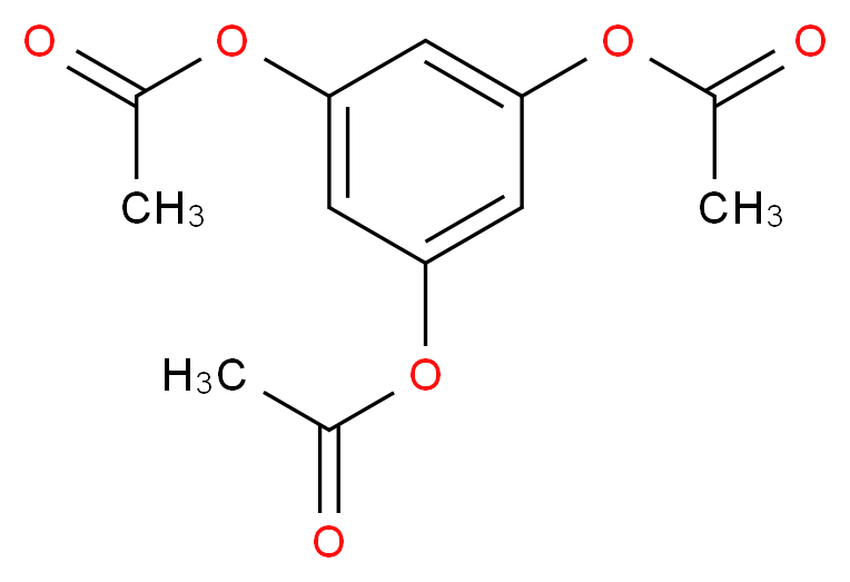 3,5-bis(acetyloxy)phenyl acetate_分子结构_CAS_2999-40-8