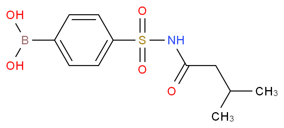 4-[N-(3-Methylbutanoyl)sulphamoyl]benzeneboronic acid 98%_分子结构_CAS_)