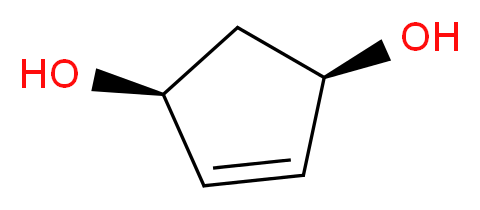 (1R,3S)-cyclopent-4-ene-1,3-diol_分子结构_CAS_29783-26-4