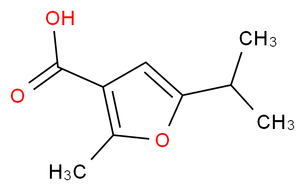 5-isopropyl-2-methyl-3-furoic acid_分子结构_CAS_3132-67-0)