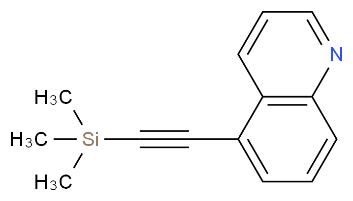 5-((Trimethylsilyl)ethynyl)quinoline_分子结构_CAS_1255952-63-6)