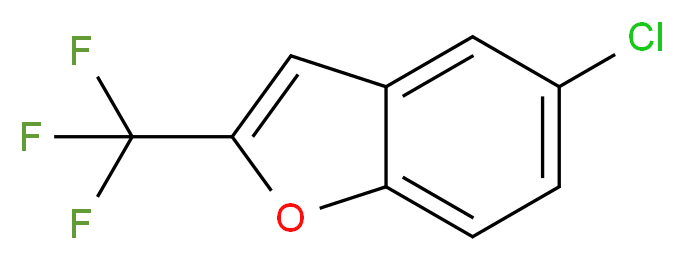 5-Chloro-2-(trifluoromethyl)benzofuran_分子结构_CAS_)
