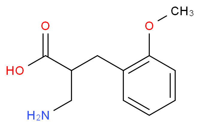 3-amino-2-[(2-methoxyphenyl)methyl]propanoic acid_分子结构_CAS_910443-90-2