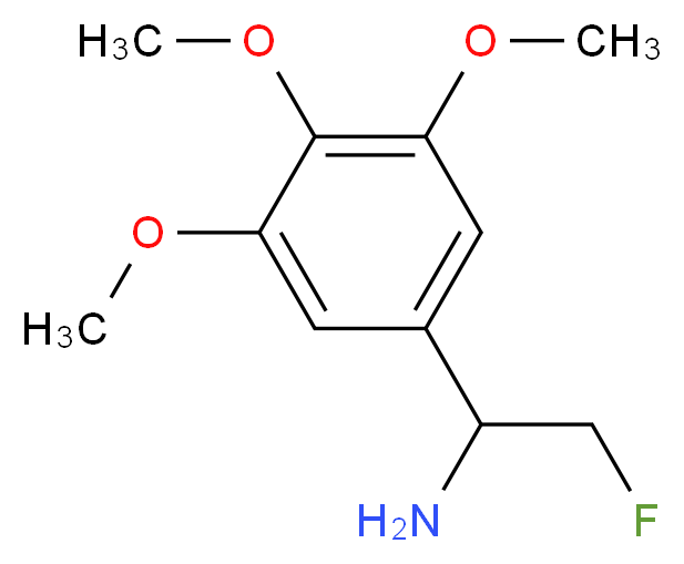 2-fluoro-1-(3,4,5-trimethoxyphenyl)ethanamine_分子结构_CAS_)