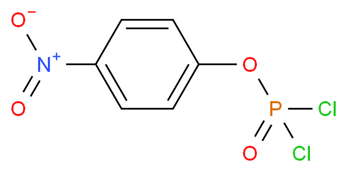 (4-nitrophenoxy)phosphonoyl dichloride_分子结构_CAS_777-52-6