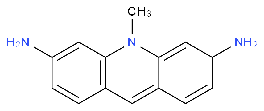 10-methyl-3,10-dihydroacridine-3,6-diamine_分子结构_CAS_86-40-8