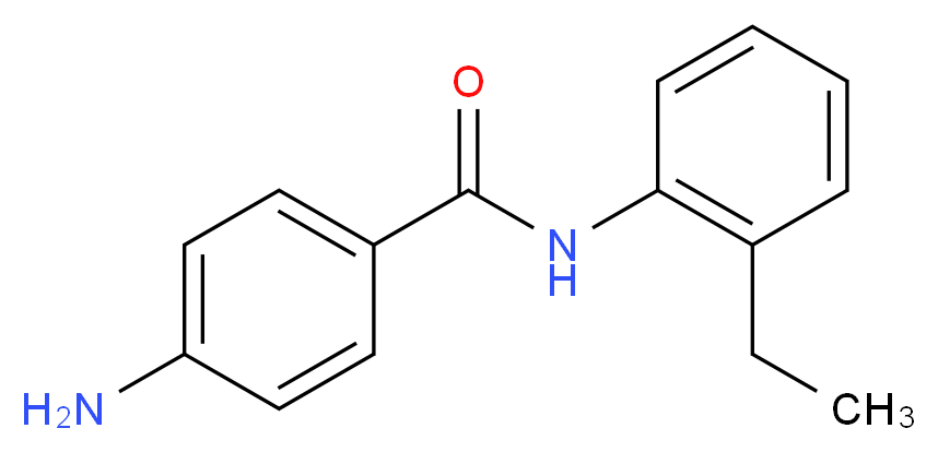 4-amino-N-(2-ethylphenyl)benzamide_分子结构_CAS_29027-73-4