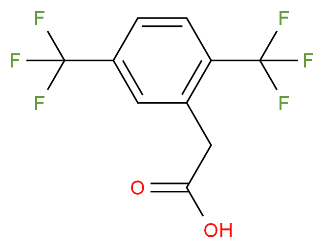 2-[2,5-bis(trifluoromethyl)phenyl]acetic acid_分子结构_CAS_302912-02-3