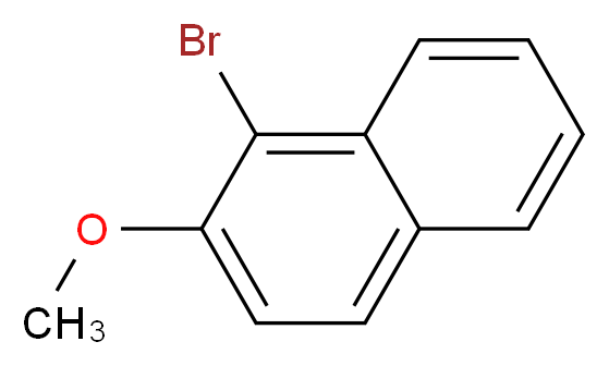 1-溴-2-甲氧基萘_分子结构_CAS_3401-47-6)