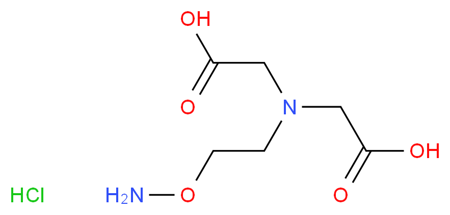 2-Aminooxyethyliminodiacetic acid hydrochloride_分子结构_CAS_156491-84-8)