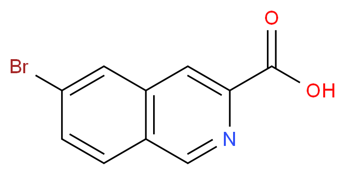 6-bromoisoquinoline-3-carboxylic acid_分子结构_CAS_1416713-22-8