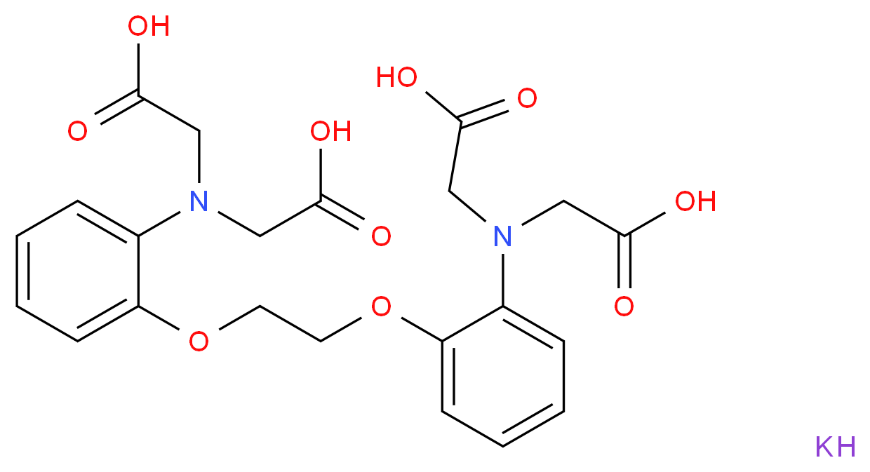2-{[2-(2-{2-[bis(carboxymethyl)amino]phenoxy}ethoxy)phenyl](carboxymethyl)amino}acetic acid potassium_分子结构_CAS_73630-08-7
