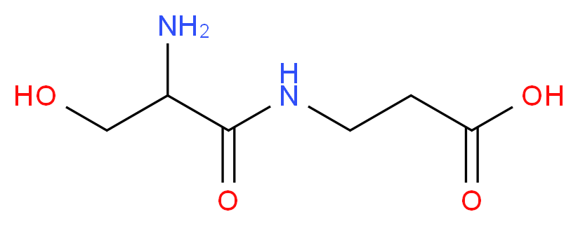 3-(2-amino-3-hydroxypropanamido)propanoic acid_分子结构_CAS_108322-02-7