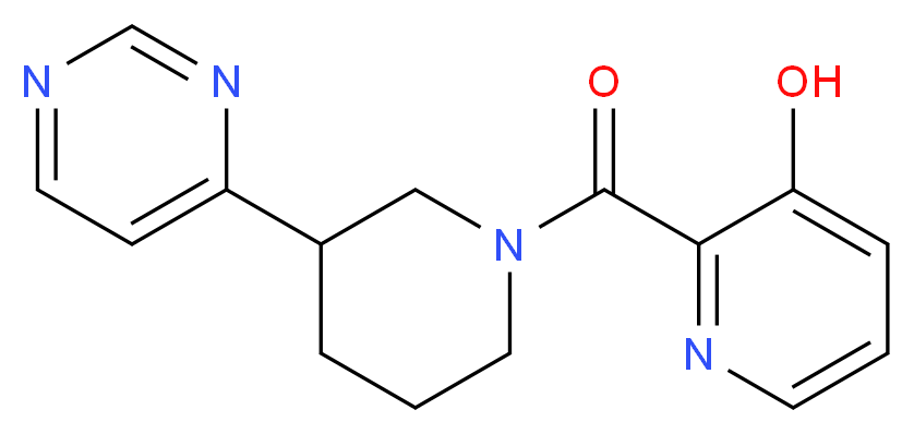 2-[(3-pyrimidin-4-ylpiperidin-1-yl)carbonyl]pyridin-3-ol_分子结构_CAS_)