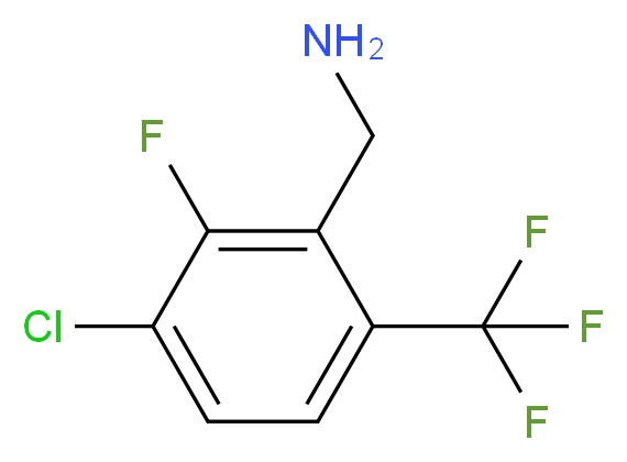 3-Chloro-2-fluoro-6-(trifluoromethyl)benzylamine_分子结构_CAS_)