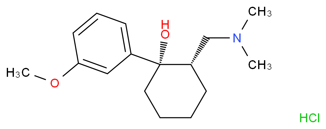 (1S,2S)-2-[(dimethylamino)methyl]-1-(3-methoxyphenyl)cyclohexan-1-ol hydrochloride_分子结构_CAS_148229-78-1