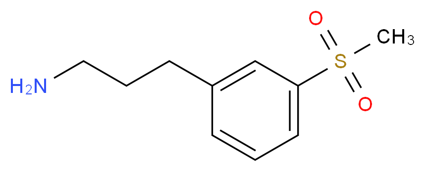 3-(3-(methylsulfonyl)phenyl)propan-1-amine_分子结构_CAS_1196151-86-6)