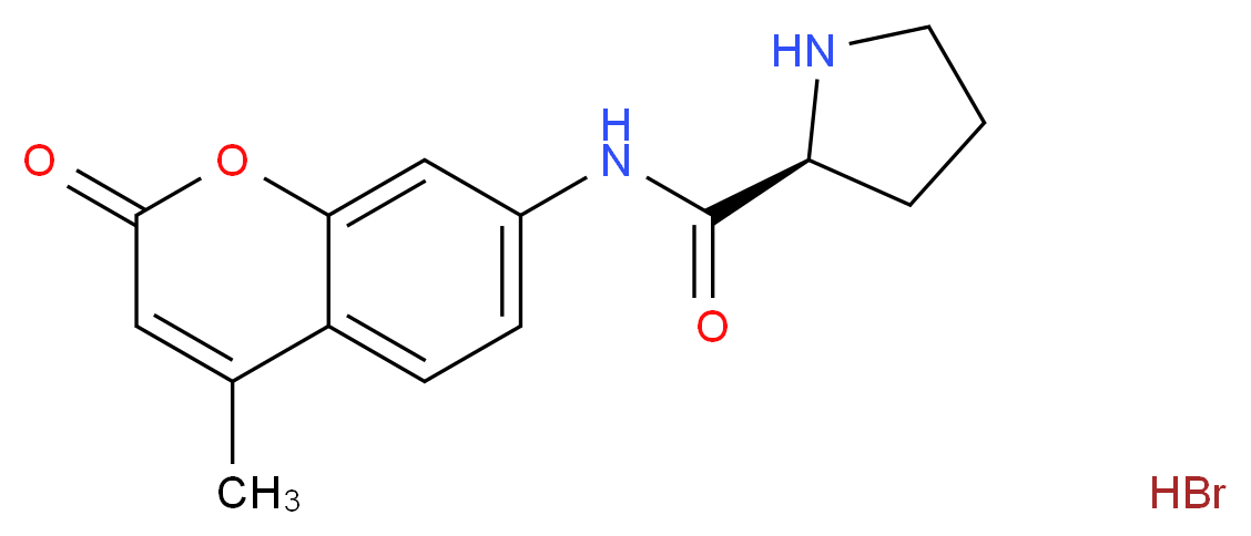 L-Proline-7-amido-4-methylcoumarin hydrobromide_分子结构_CAS_115388-93-7)