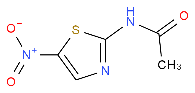 2-乙酸胺基-5-硝基噻唑_分子结构_CAS_140-40-9)