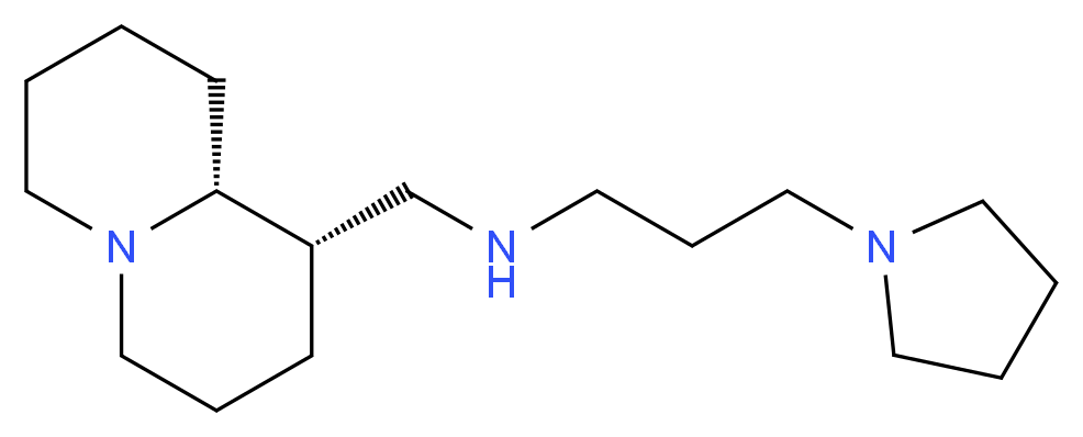 N-[(1S,9aR)-octahydro-2H-quinolizin-1-ylmethyl]-3-pyrrolidin-1-ylpropan-1-amine_分子结构_CAS_)