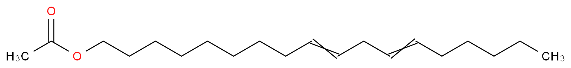 octadeca-9,12-dien-1-yl acetate_分子结构_CAS_5999-95-1