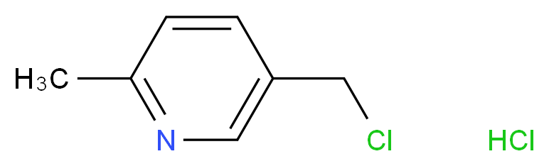 5-(Chloromethyl)-2-methylpyridine hydrochloride_分子结构_CAS_106651-81-4)