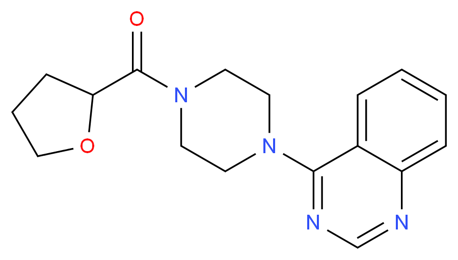 4-[4-(tetrahydro-2-furanylcarbonyl)-1-piperazinyl]quinazoline_分子结构_CAS_)