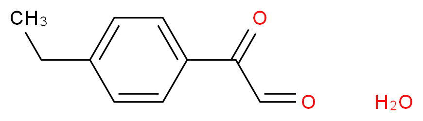 2-(4-ethylphenyl)-2-oxoacetaldehyde hydrate_分子结构_CAS_1171381-90-0