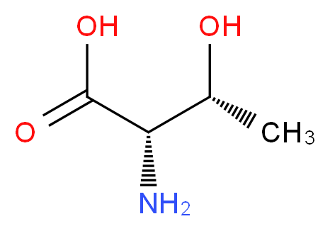 (2S,3R)-2-amino-3-hydroxybutanoic acid_分子结构_CAS_80-68-2