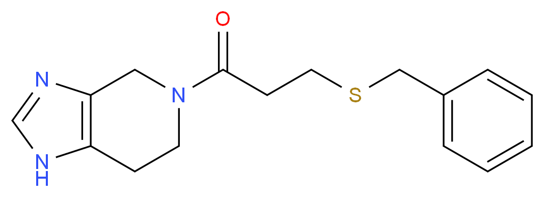 5-[3-(benzylthio)propanoyl]-4,5,6,7-tetrahydro-1H-imidazo[4,5-c]pyridine_分子结构_CAS_)