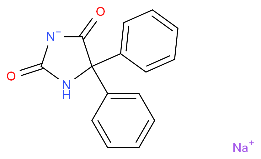 sodium 2,5-dioxo-4,4-diphenylimidazolidin-1-ide_分子结构_CAS_630-93-3)