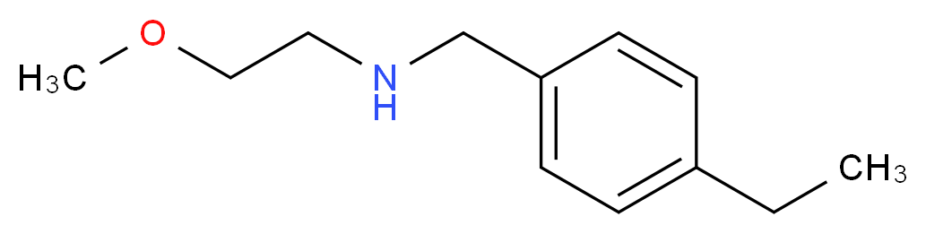 [(4-ethylphenyl)methyl](2-methoxyethyl)amine_分子结构_CAS_827328-12-1